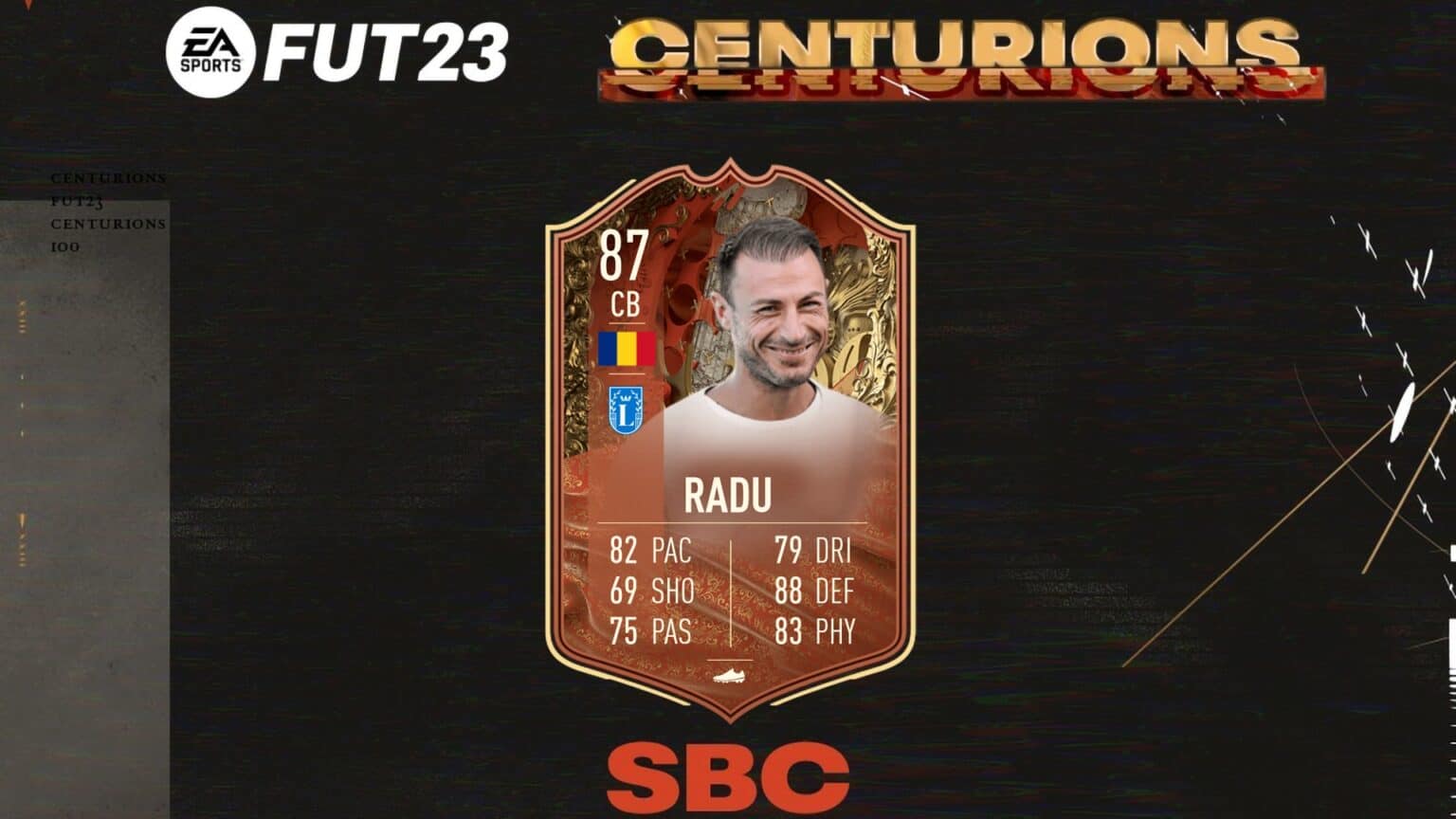 FIFA 23 SBC Stefan Radu Centurions Cheapest Solutions