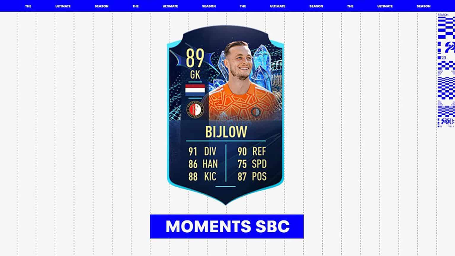 FIFA 23 SBC Justin Bijlow TOTS Moments Cheapest Solutions