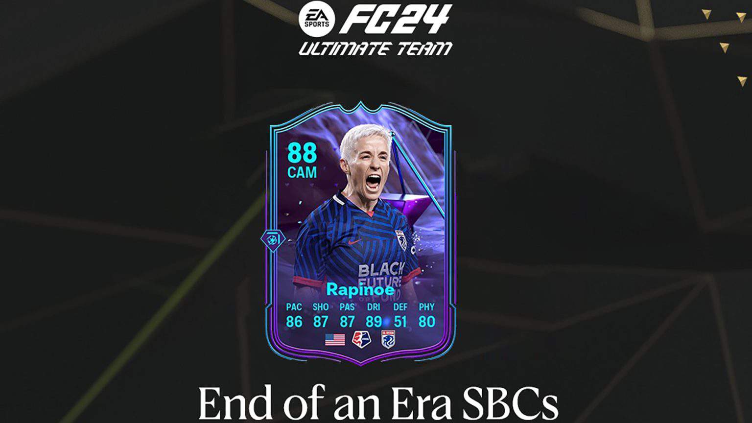 Ea Fc Sbc Megan Rapinoe Eoae The End Of An Era Card Of The American