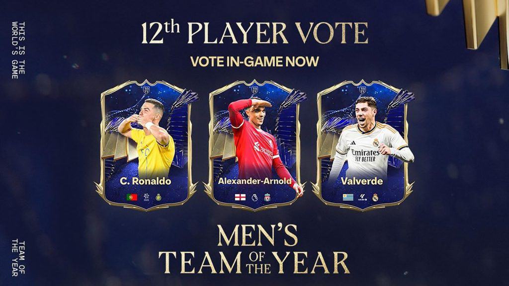 EA FC 24 How To Vote 12th TOTY Man And Women Cristiano Ronaldo