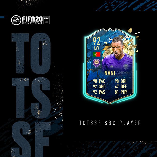 Fifa Sbc Nani Totssf Annunciata La Carta Team Of The Season So