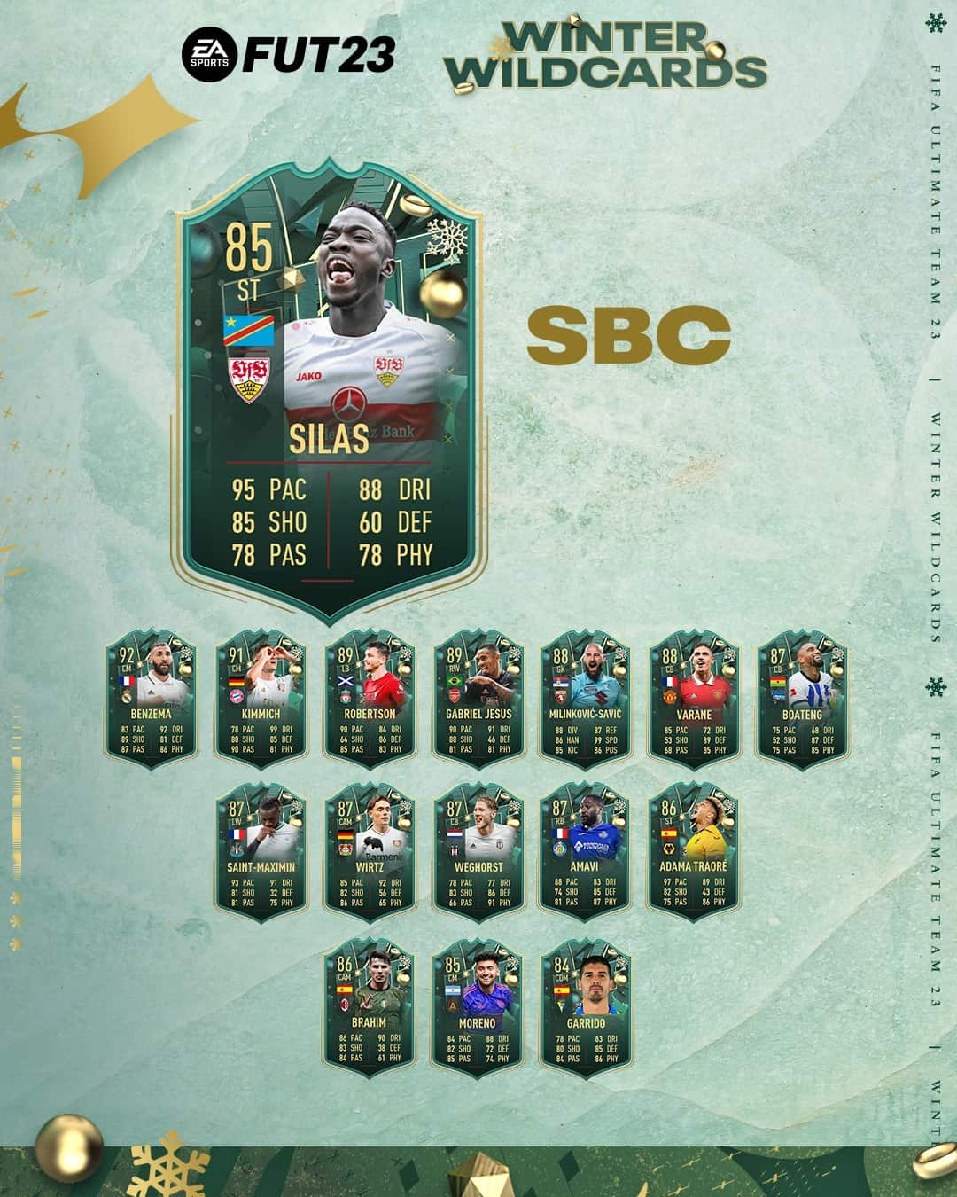 FIFA 23 SBC Silas Winter Wildcards La Carta Jolly Invernali Del Congolese