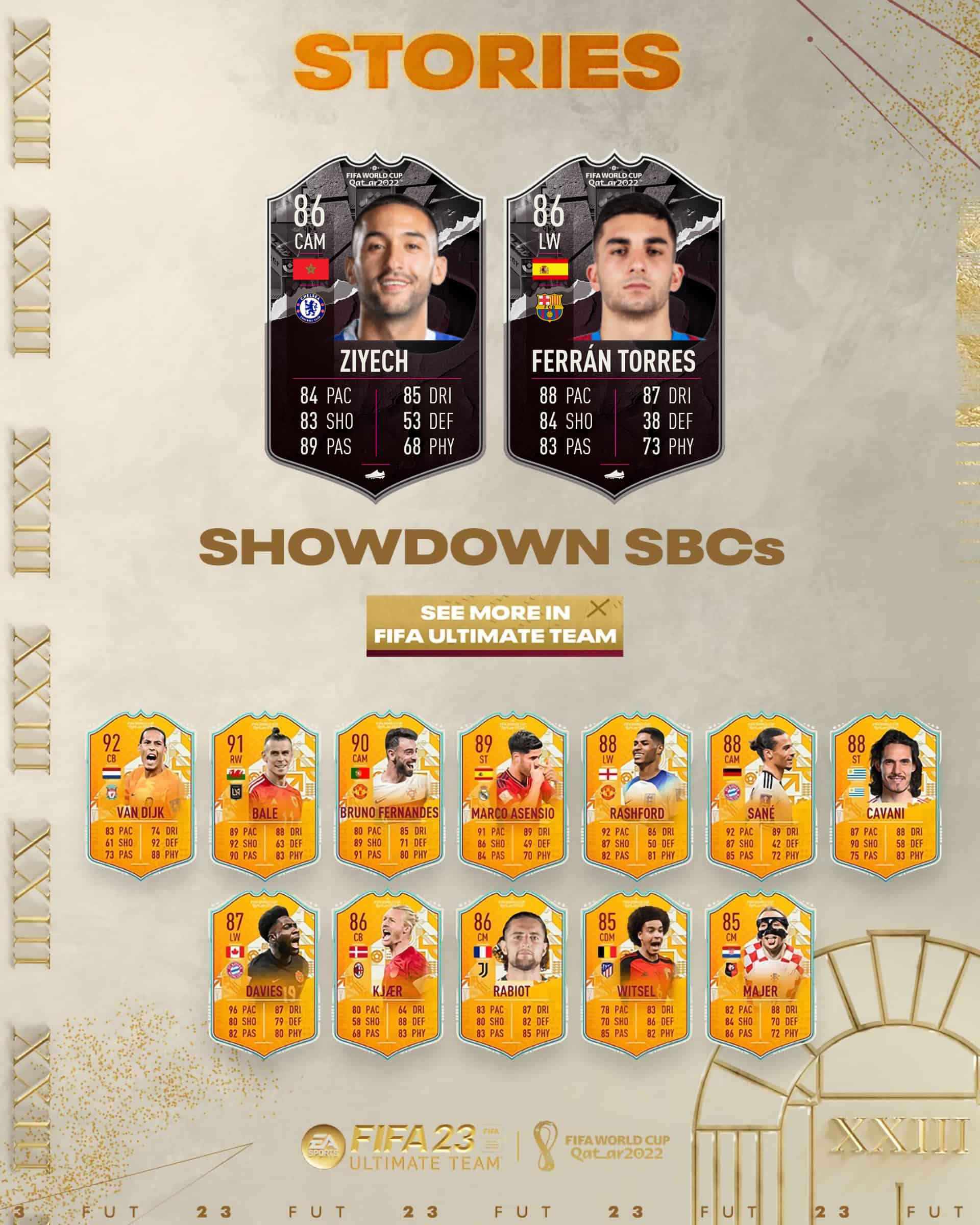 Fifa Sbc Ziyech Vs Ferran Torres Showdown Disponibili Due Nuove