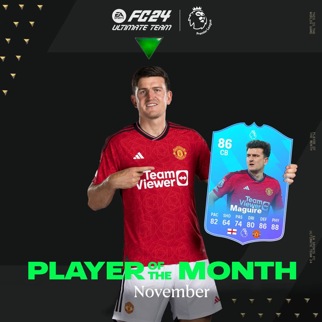 EA Sports FC 24 SBC Harry Maguire POTM Novembre Giocatore Del Mese