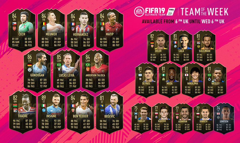 Fifa 19 Totw N ° 2 Of The Ultimate Team Mode Announced