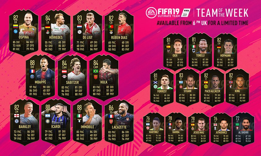 Fifa 19 Totw N ° 4 Of The Ultimate Team Mode Announced