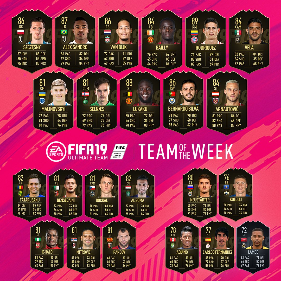 FIFA 19: TOTW N ° 5 of the Ultimate Team mode announced ...