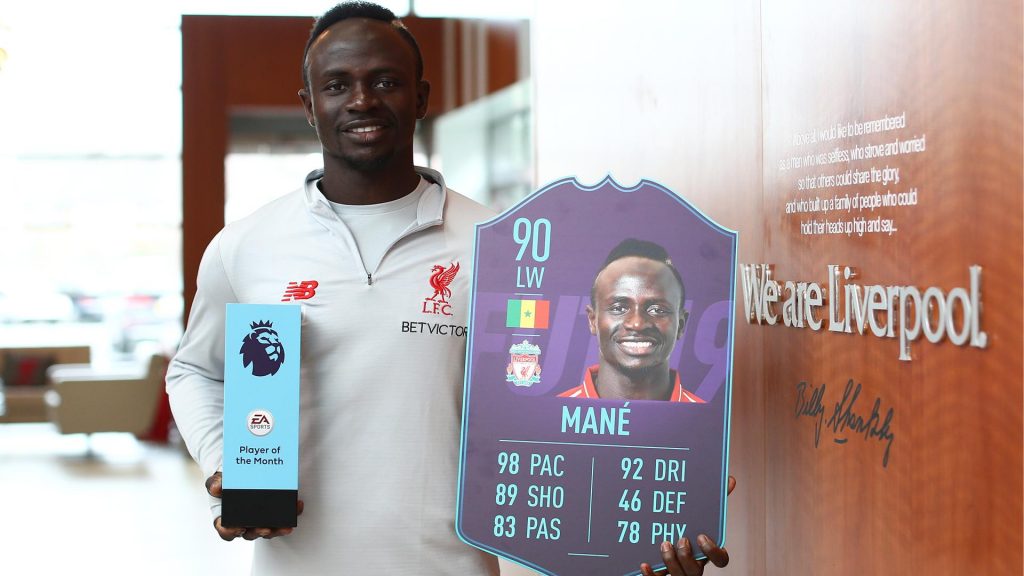 FIFA 19: Sadio Mané POTM March announced for the Ultimate Team mode