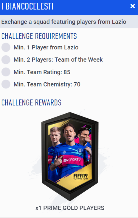 FIFA 19 Ciro Immobile UEL Moments SBC announced