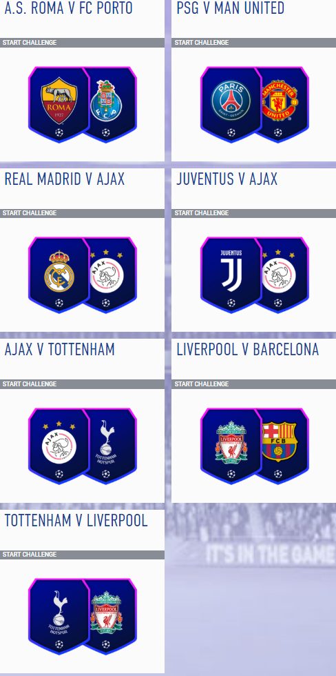 Fifa 19 Sbc Solutions Marquee Matchups Uefa Champions League Final Fifaultimateteam It Uk