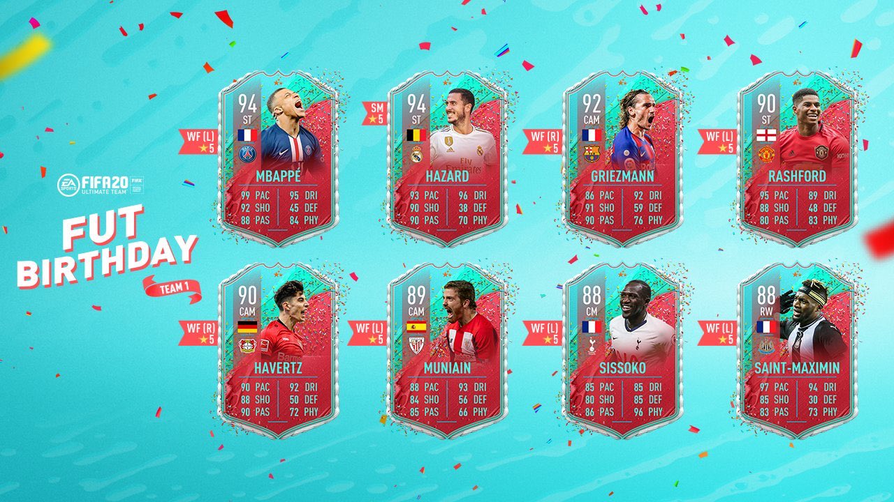 Fifa Fut Birthday Team 2 Revealed Fifaultimateteam It Uk