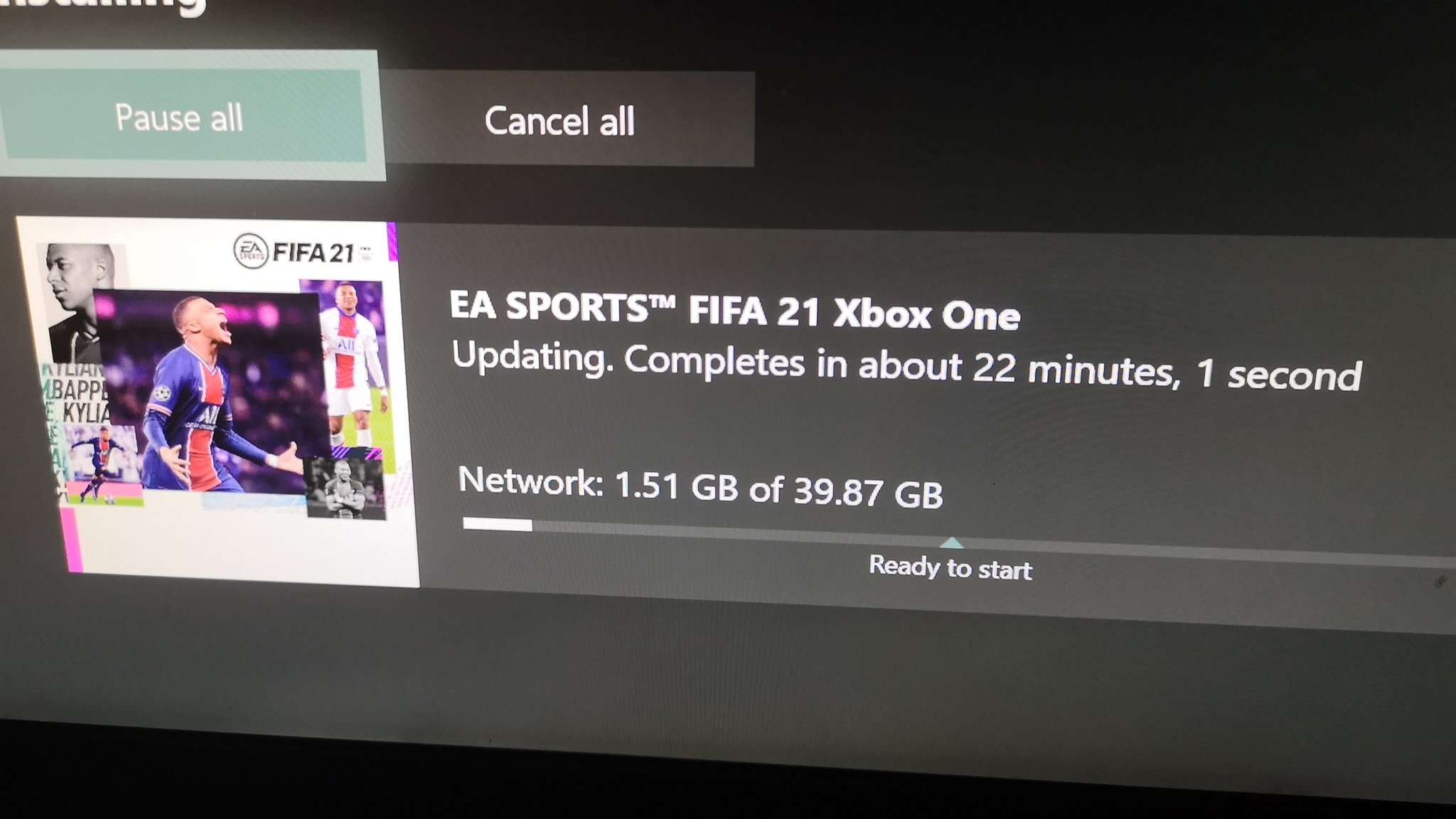 Fifa 21 Pre Download Available On Xbox One Fifaultimateteam It Uk