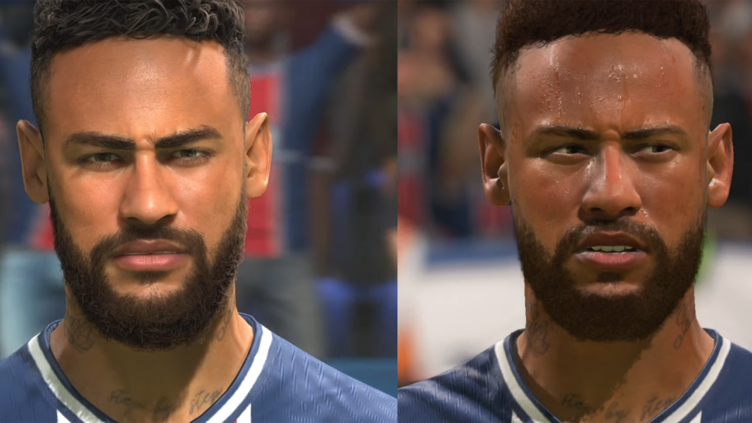 FIFA 21 Video shows the graphical comparison between the PS5 & PS4 Pro