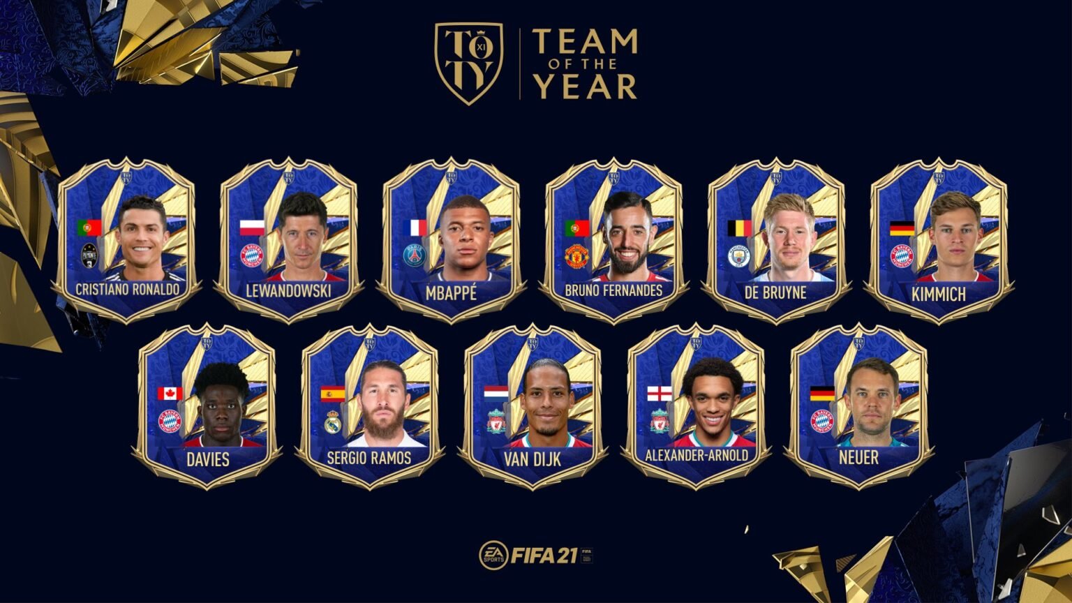 FIFA 21 TOTY Team Countdown Reveal Team Of The Year FifaUltimateTeam.it UK