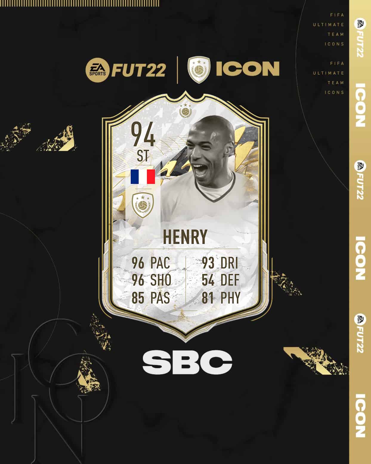 FIFA 22: Thierry Henry Prime Moments Icon SBC available ...