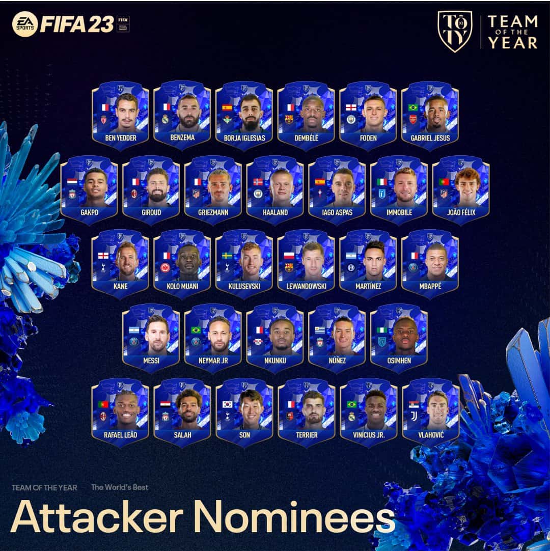 FIFA 23 All TOTY Nominees How to vote for Team Of The Year, OUT