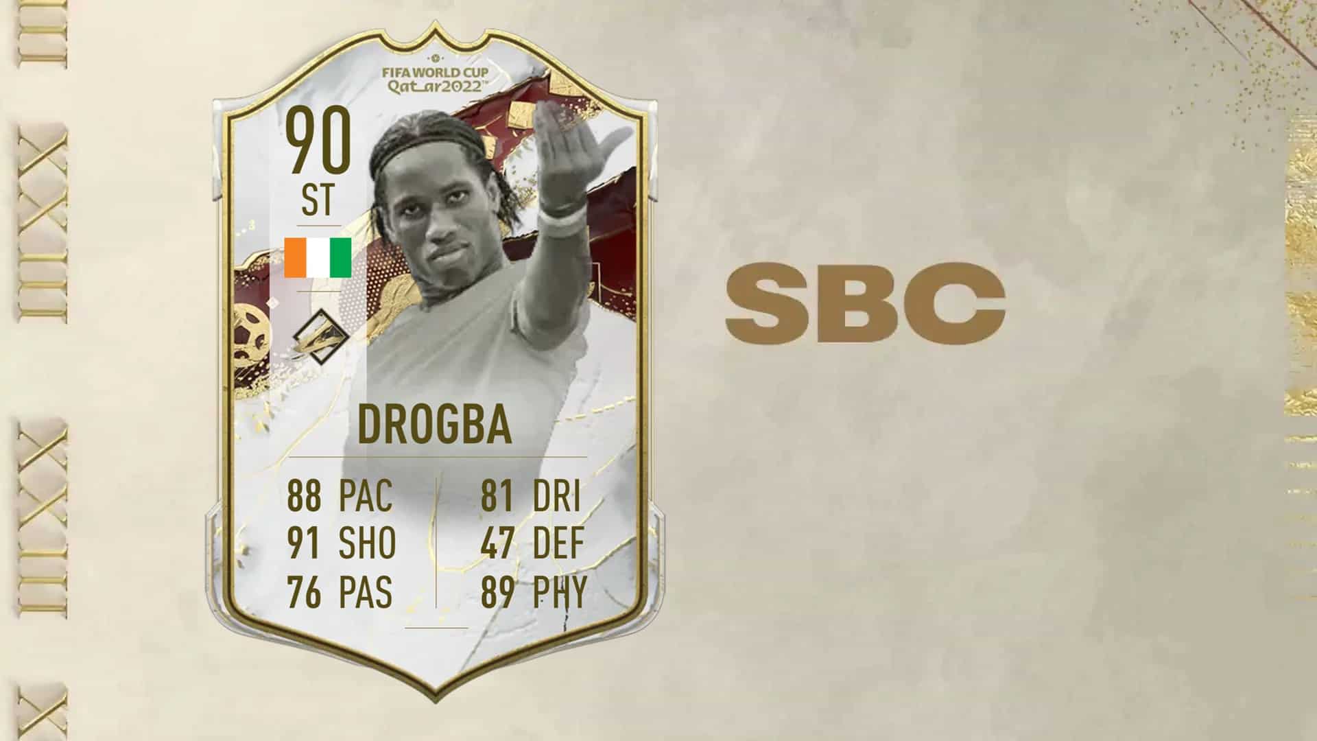 Fifa 23 Sbc Didier Drogba World Cup Icon Cheapest Solutions