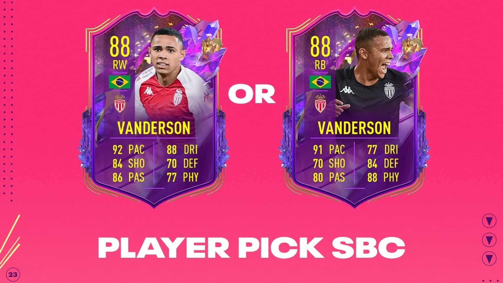 FIFA SBC Vanderson Future Stars Dual Potential Player Pick Cheapest Solutions And Review