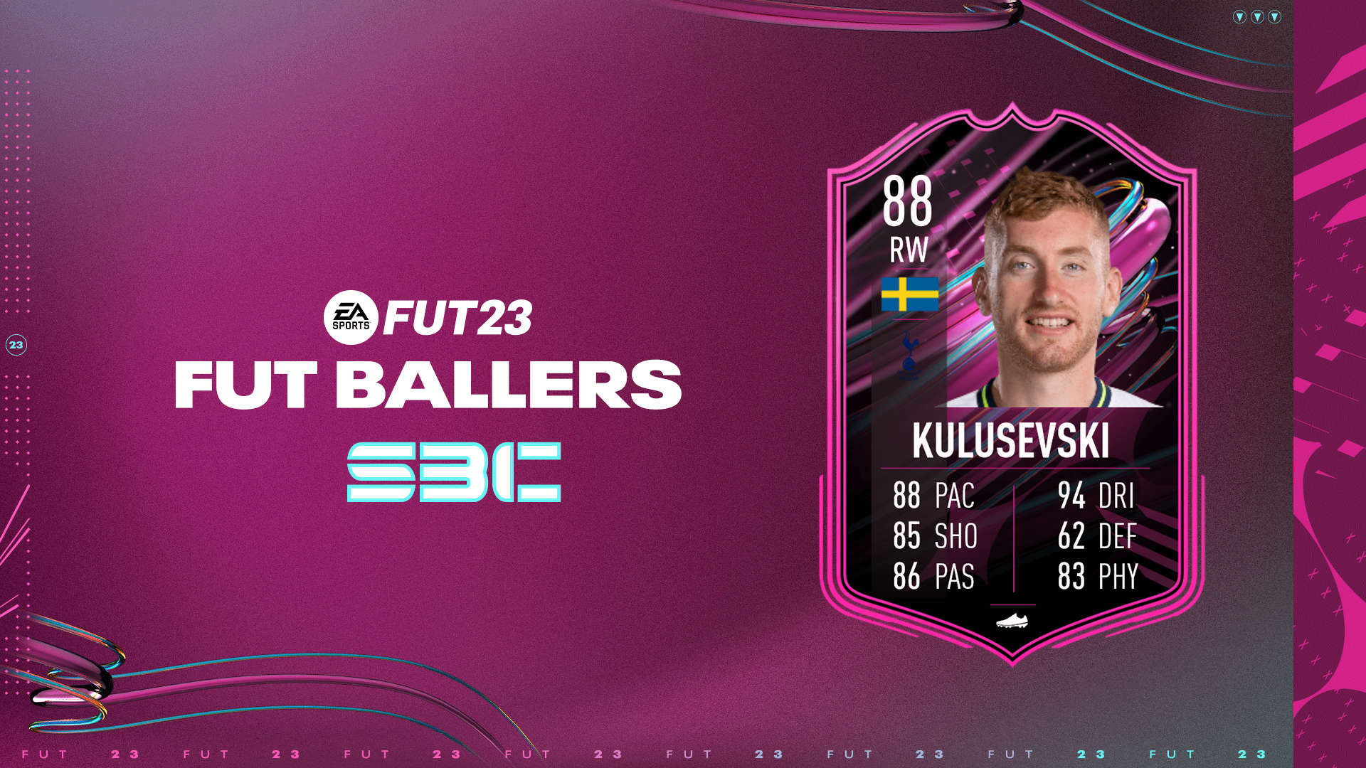 FIFA 23 SBC Dejan Kulusevski FUT Ballers with Play To Style Objectives