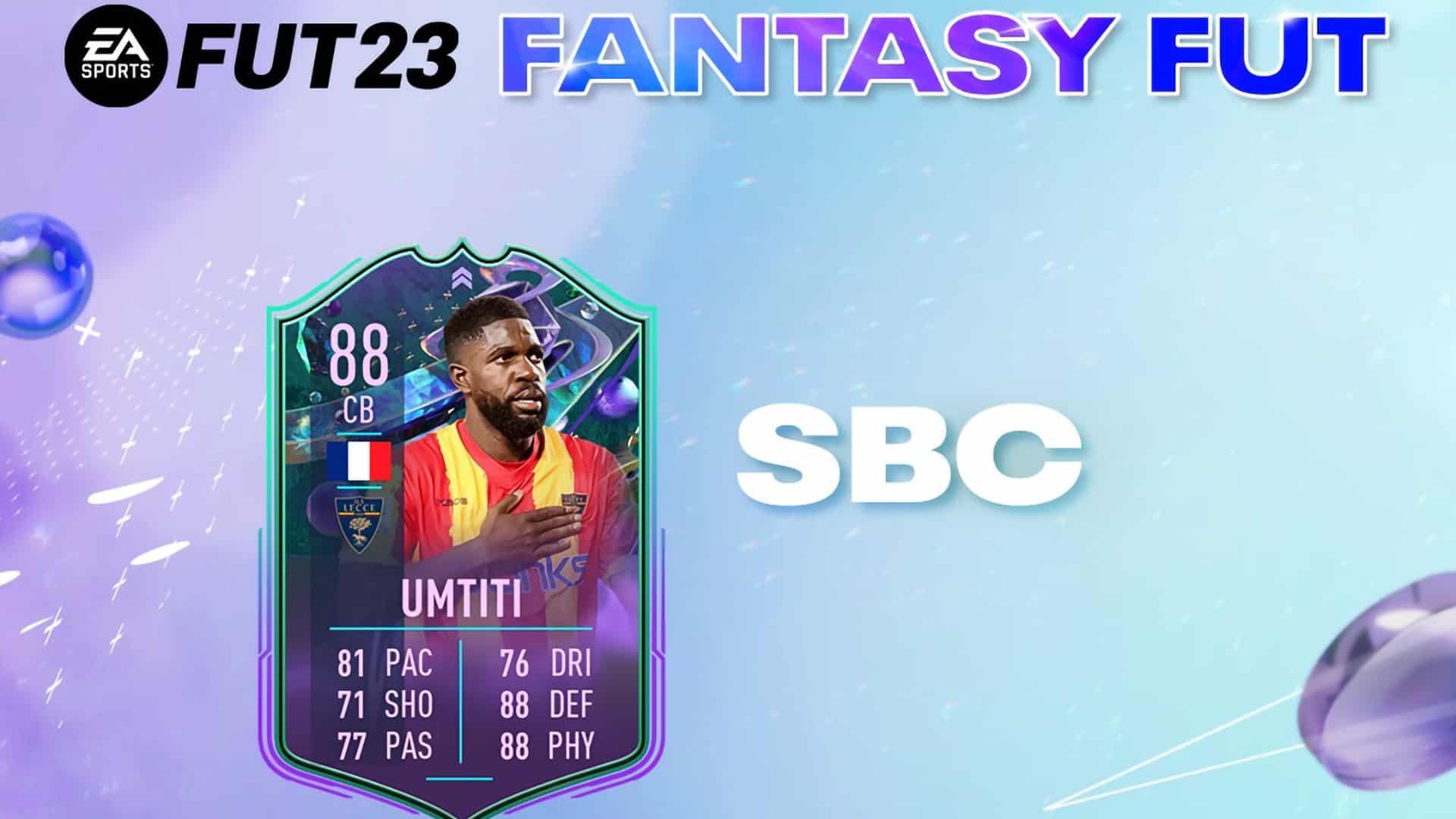 FIFA 23 SBC Samuel Umtiti Fantasy FUT Cheapest Solutions and Review