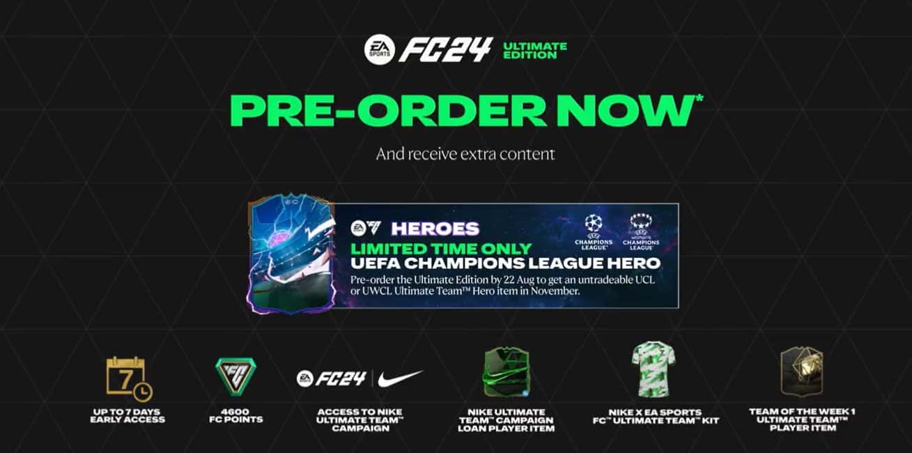 Ea Sports Fc 24 Official Pre Order Bonus And Release Date With 7 Days Of Early Access 4355