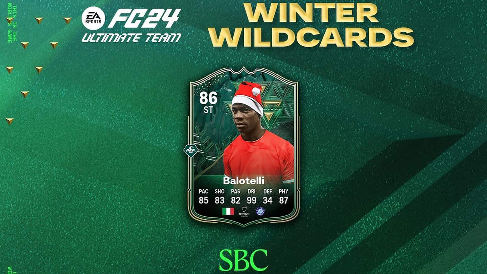 EA FC 24 Mario Balotelli Winter Wildcards SBC Cost and Solutions