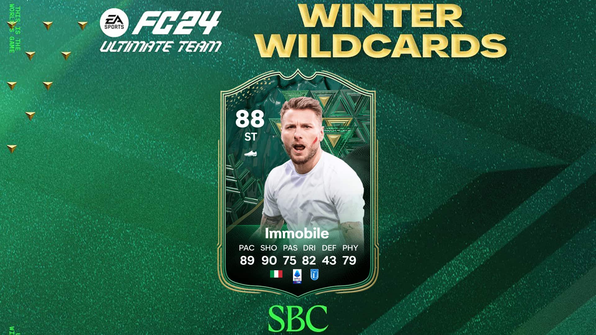 FC 24 Ciro Immobile Winter Wildcards SBC Cost Cheapest