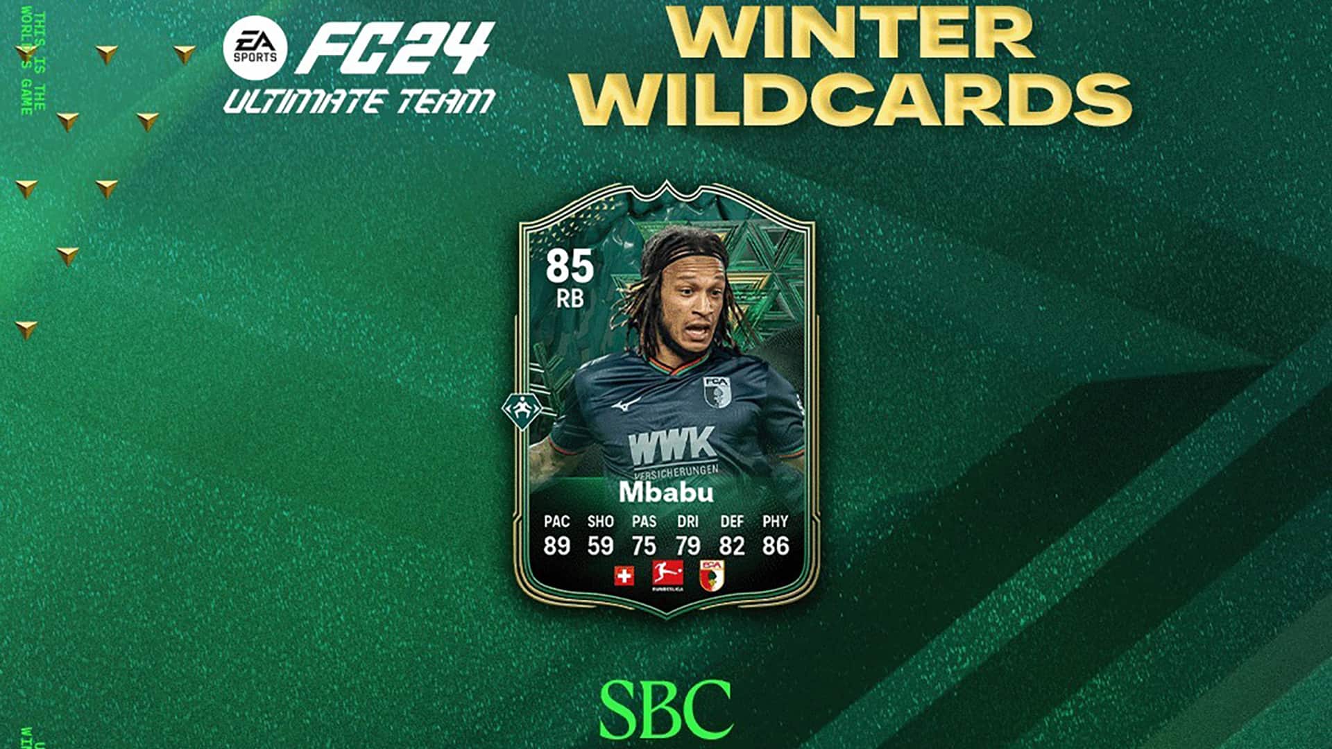 EA FC 24 SBC Kevin Mbabu Winter Wildcards Cost, Cheapest Solutions