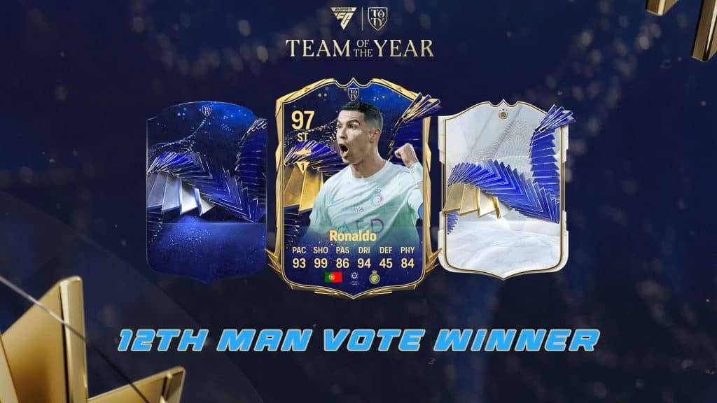 Ea Fc 24 Cristiano Ronaldo Cr7 Toty Winner The 12th Man Vote Was Won