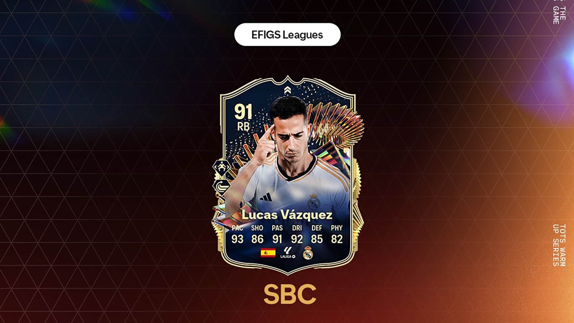 EA FC 24 SBC Lucas Vazquez TOTS Live Team Of The Season: All Tasks ...