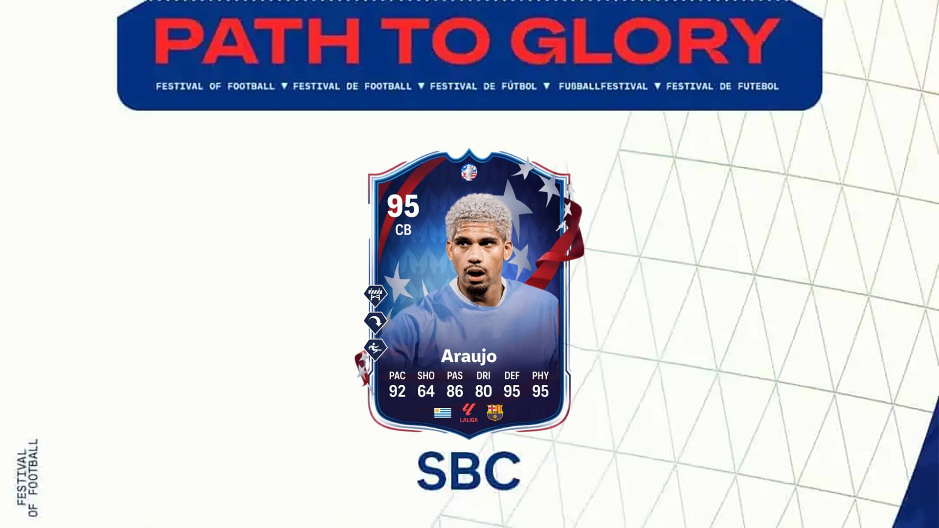 EA FC 24 Ronald Araujo PTG Path To Glory SBC Review And Cheapest ...