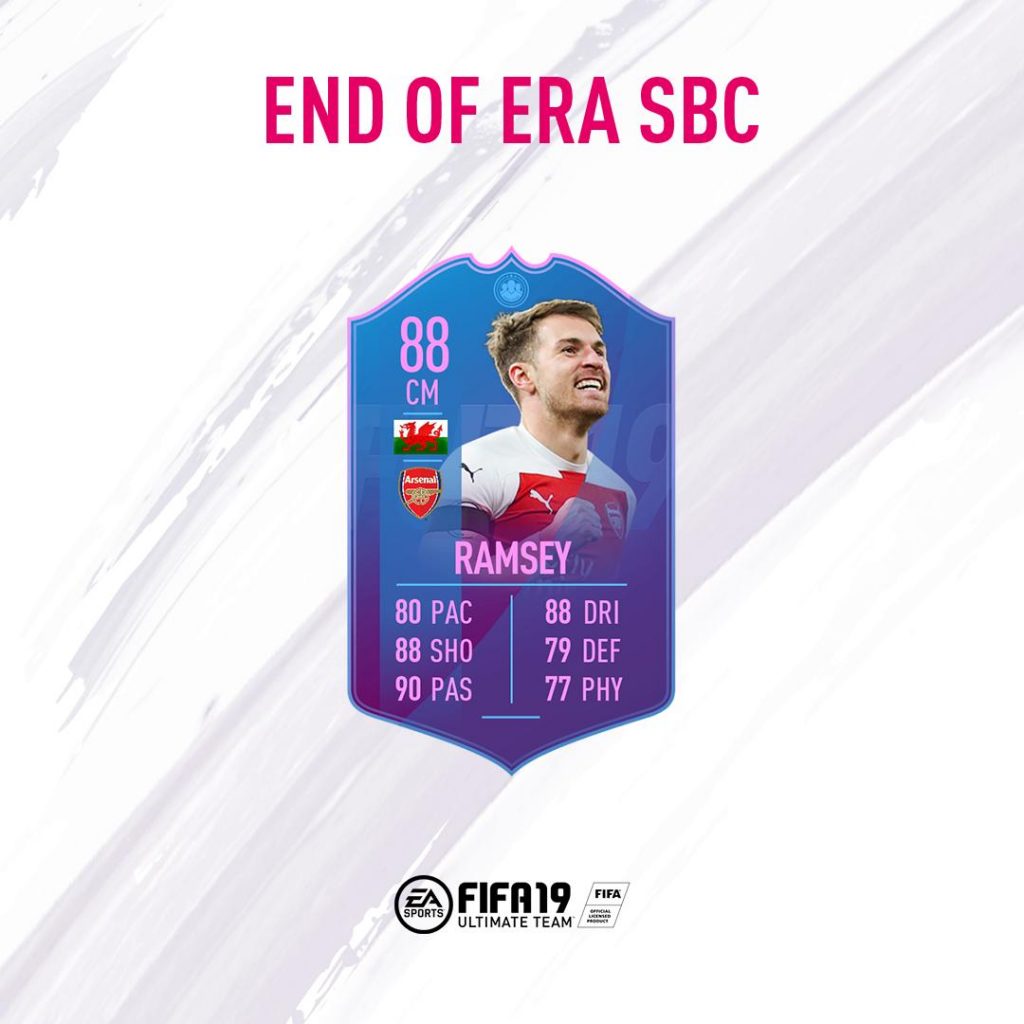 FIFA 19: Annunciata la SBC di Aaron Ramsey – La Fine di un’Era | FifaUltimateTeam.it