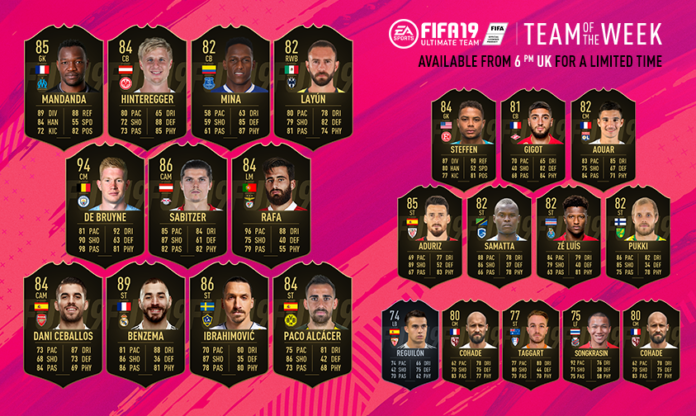 Fifa 19 Annunciato Il Totw 43 Della Modalità Ultimate Team