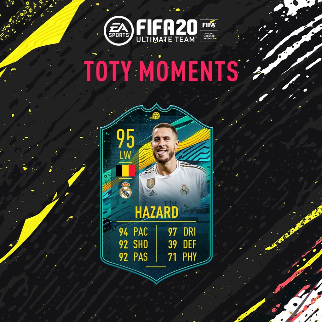 FIFA 20: Annunciata la carta Player Moments di Eden Hazard ...