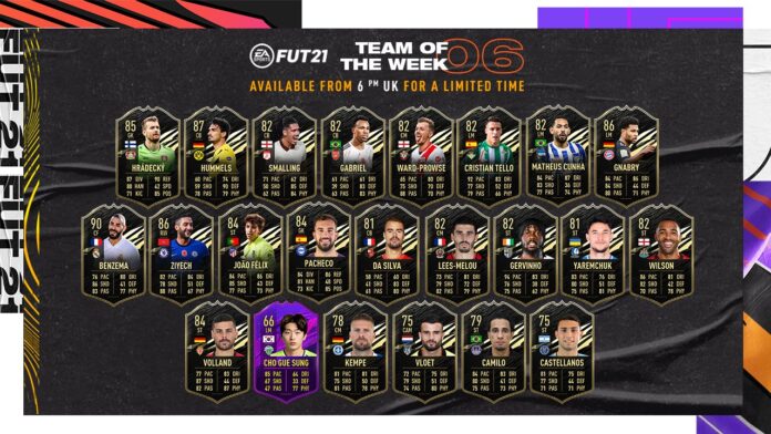 FIFA 21: TOTW 6 annunciata la nuova squadra della settimana