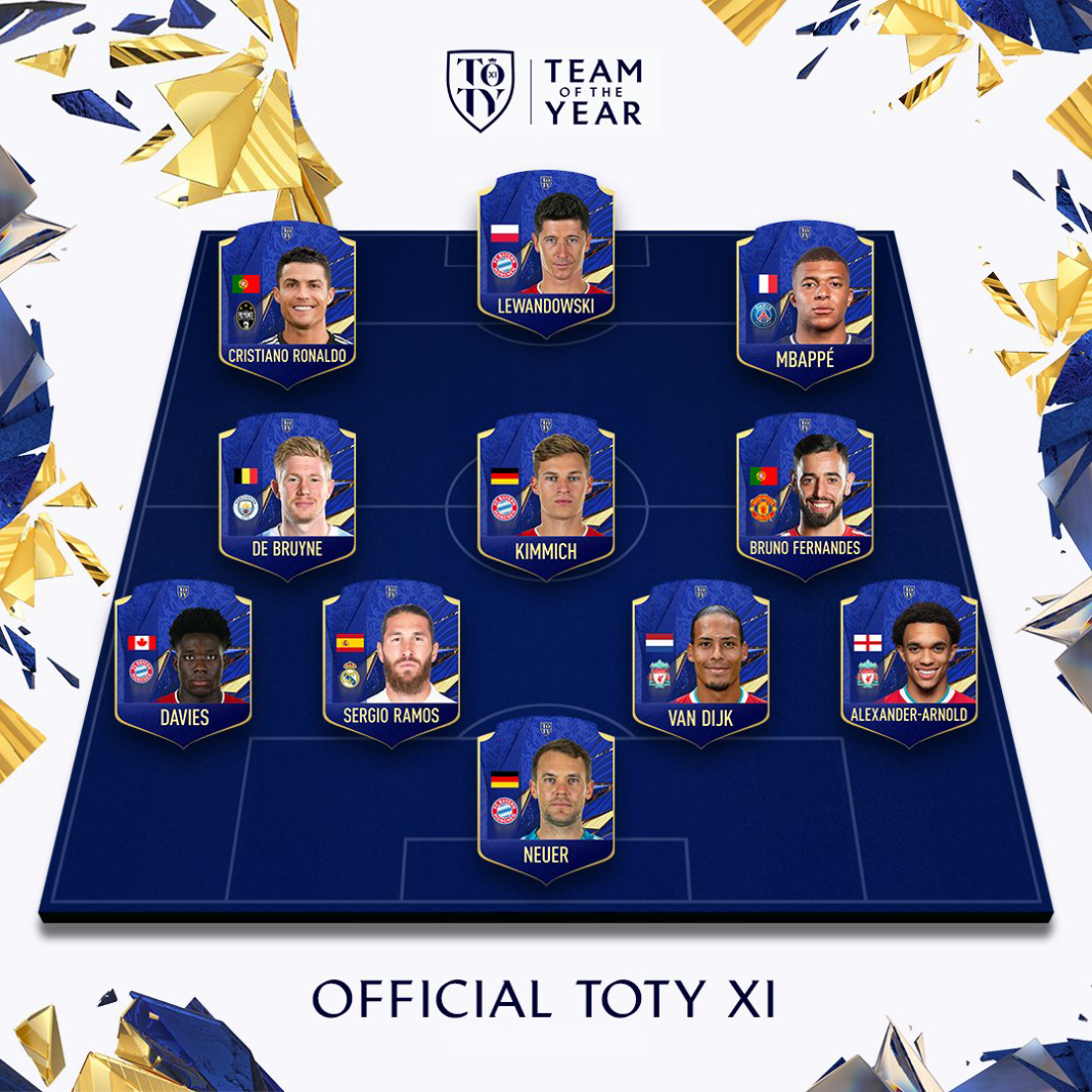 Fifa 21 Toty Svelato Il Team Of The Year Fifaultimateteamit 1292