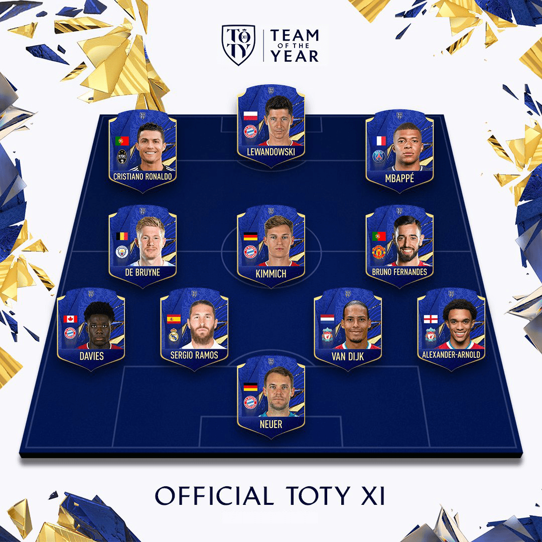 FIFA 21: TOTY – Svelato Il Team Of The Year | FifaUltimateTeam.it