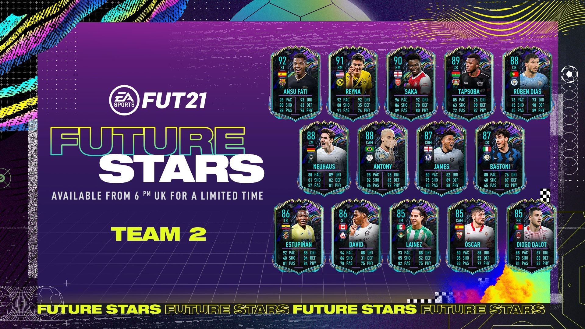 FIFA 21 Future Stars Annunciato il Team 2 delle Stelle del Futuro