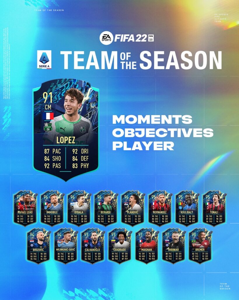 Fifa 22 Obiettivi Maxime Lopez Tots Moments Disponibile Una Nuova