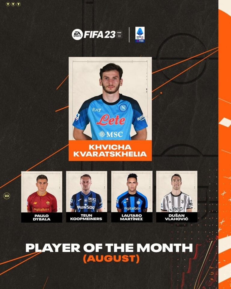 FIFA 23: SBC Khvicha Kvaratskhelia POTM Agosto Serie A ...