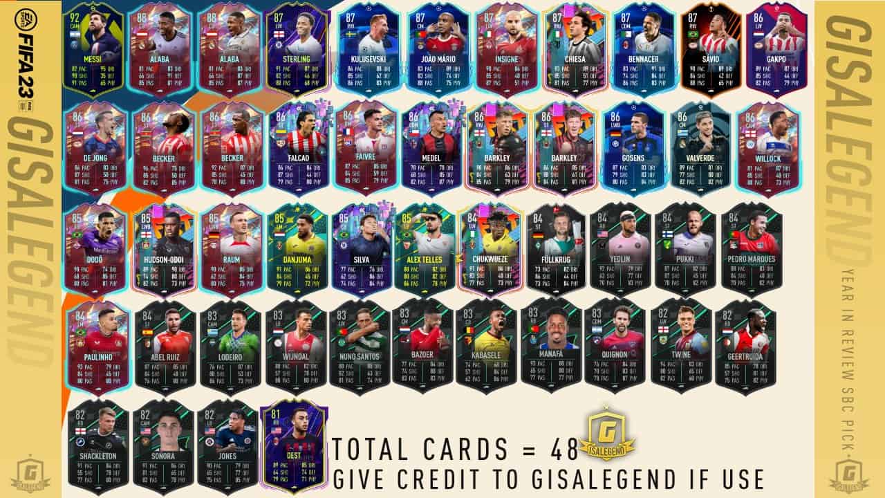 Fifa Sbc Gs Anno In Rassegna Lista Completa Delle Carte Giocatore A