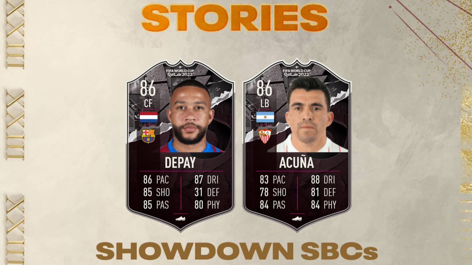 Fifa 23 Sbc Depay Vs Acuna Showdown Disponibili Due Nuove Carte