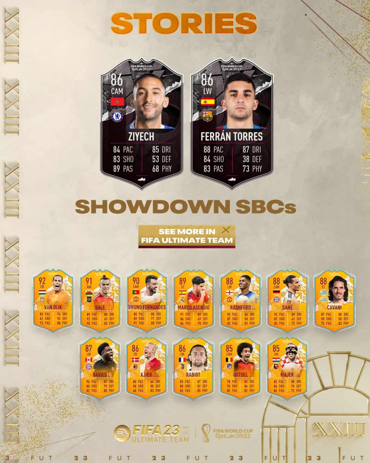 Fifa 23 Sbc Ziyech Vs Ferran Torres Showdown Disponibili Due Nuove