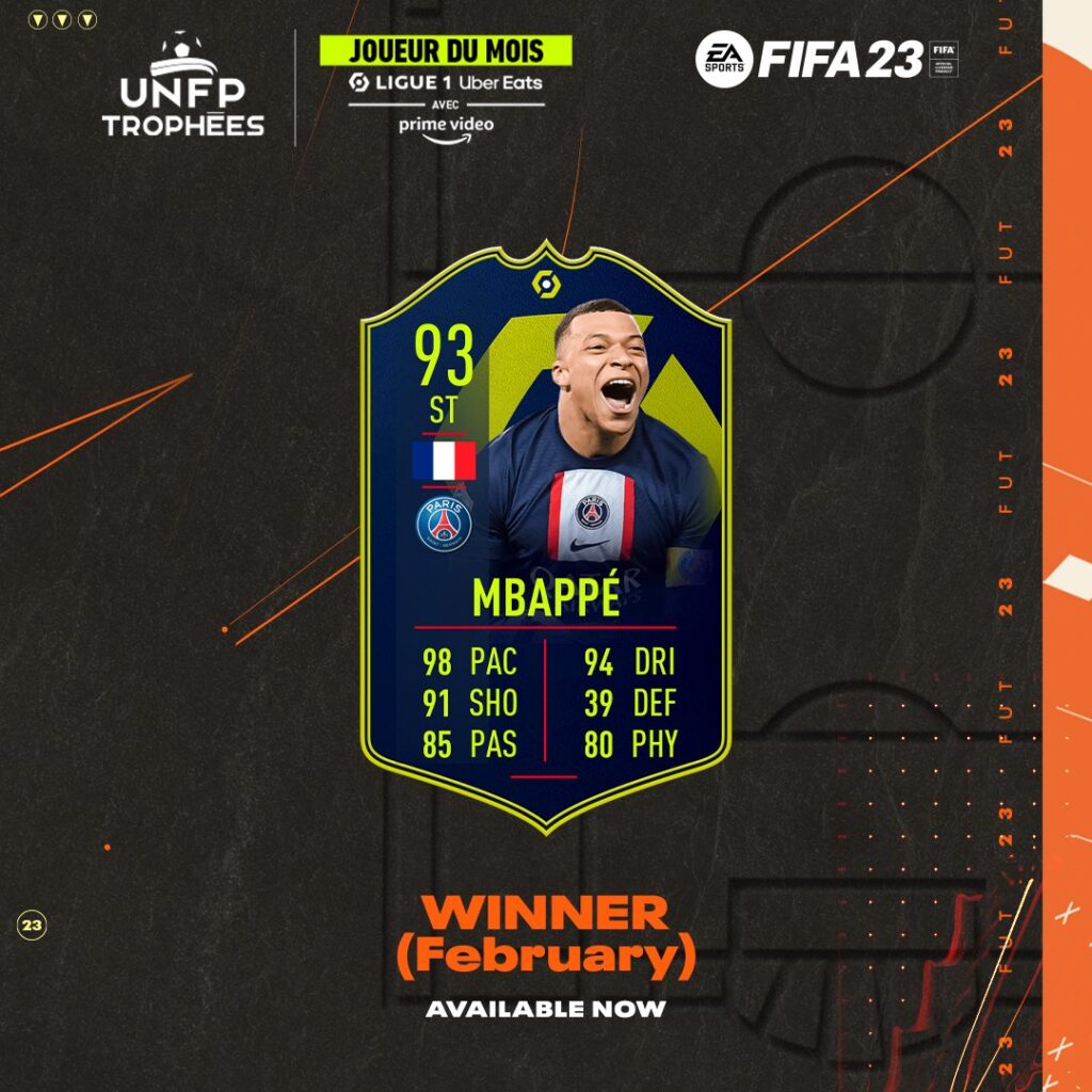 Fifa 23 Sbc Kylian Mbappe Potm Febbraio Player Of The Month Della