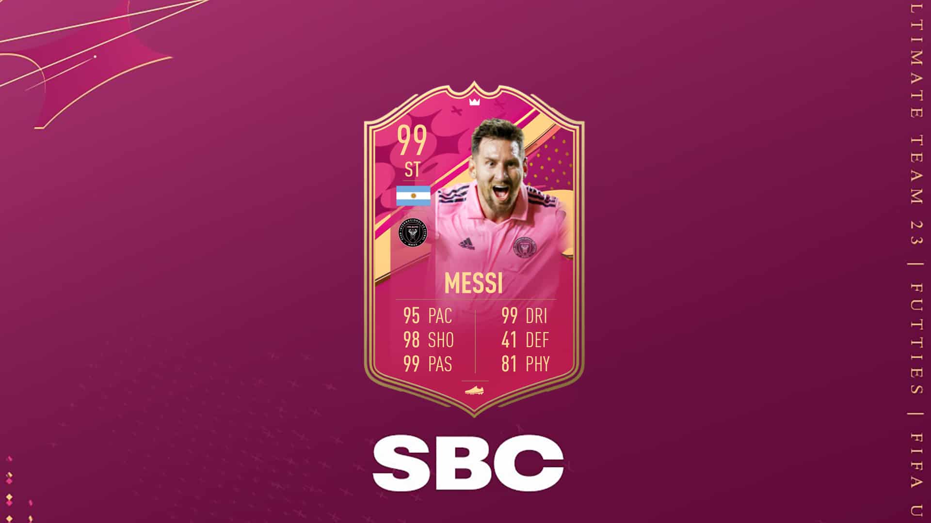 Fifa 23 Sbc Lionel Messi Futties Disponibile La Nuova Carta Speciale