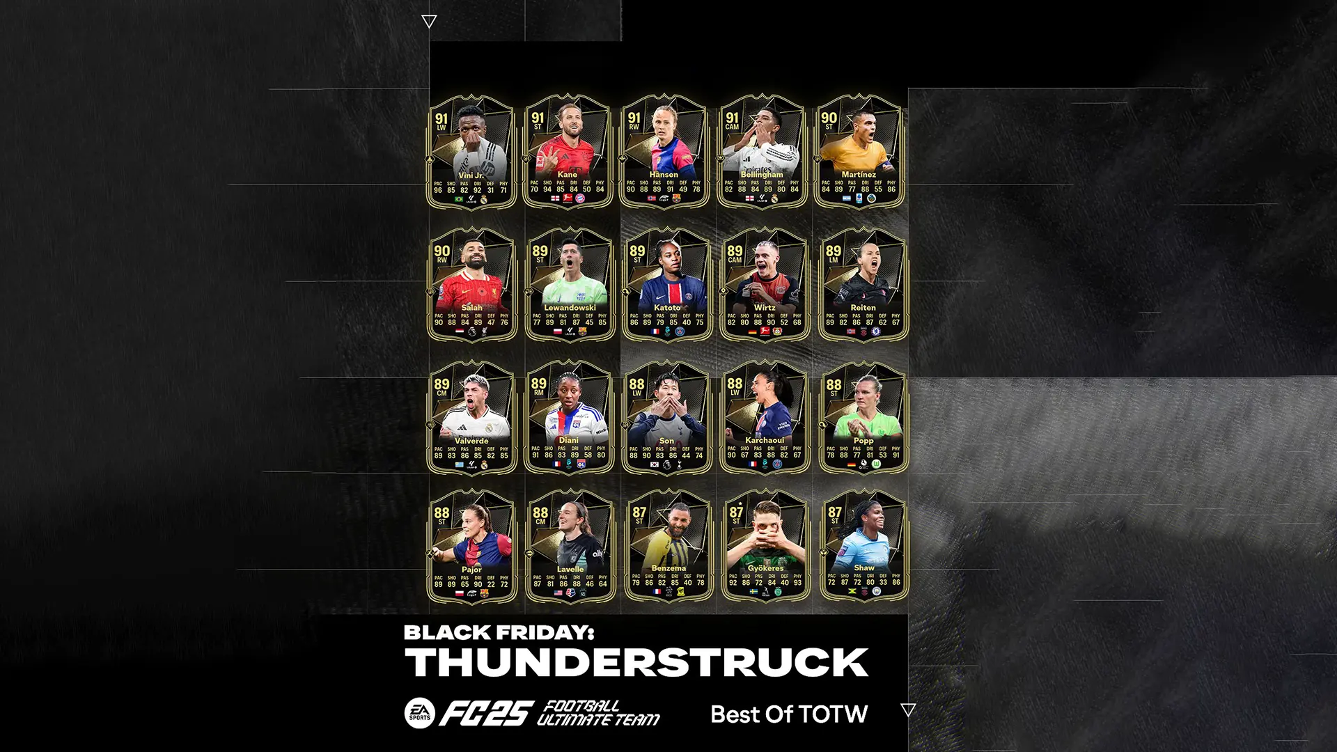 EA FC 25 Best Of TOTW Black Friday Disponibili Le Carte Migliori Della Squadra Della Settimana