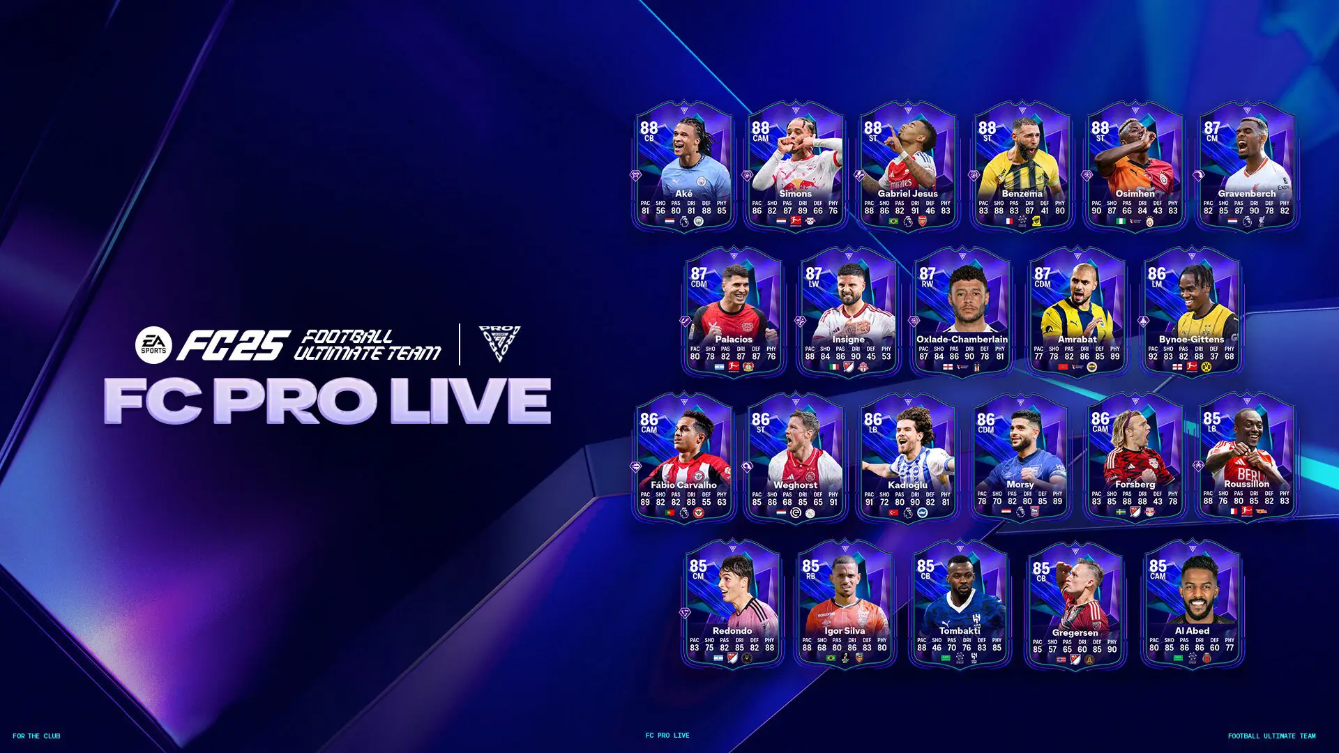 EA FC 25 Team Pro Live Lista Carte Speciali Della Nuova Squadra