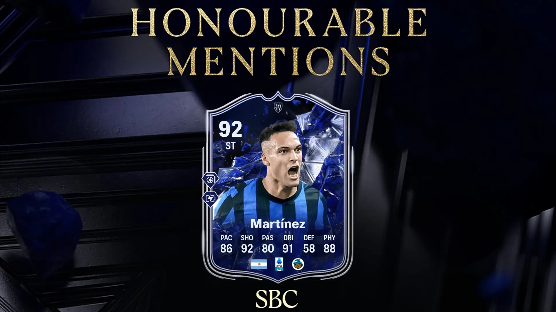 EA FC 25 SBC Lautaro Martinez Menzioni D’Onore TOTY Soluzioni E Recensione